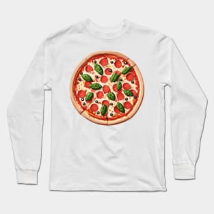 My world is a pizza !! Long Sleeve T-Shirt